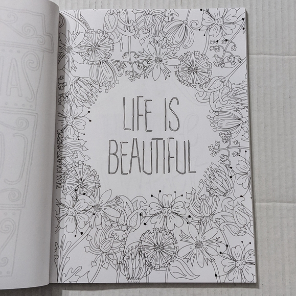 Color Me Inspired Adult Coloring Book, Like New - Picture 4 of 8